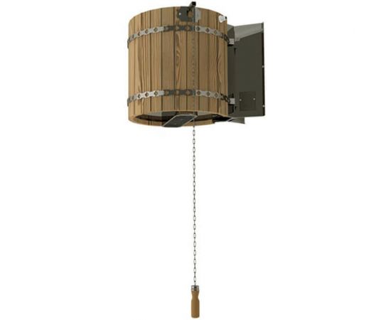 Обливное устройство для бани VVD Ливень мини деревянное обрамление ТЕРМО 1127 