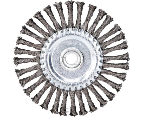 Щетка крученая плоская 125 мм для УШМ Дело Техники 275125 