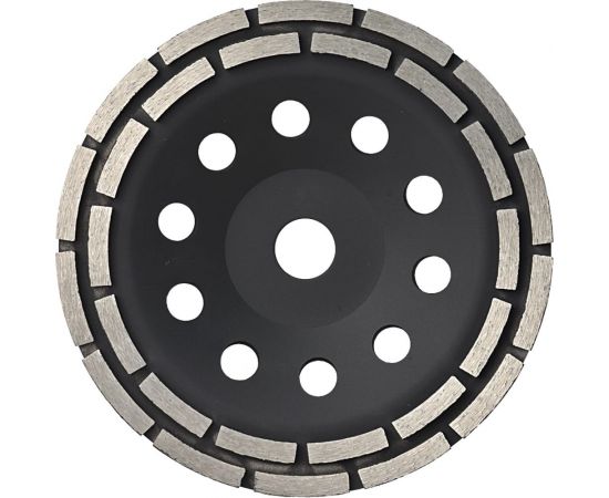 Чашка алмазная зачистная двухрядная (180x22.2 мм) KROTEC 3801024 