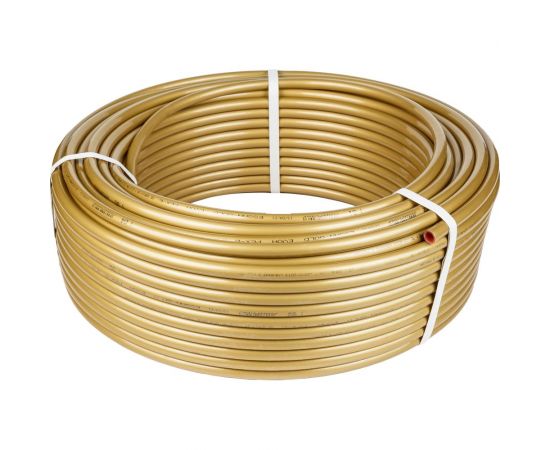 Труба из сшитого полиэтилена ESSAN СТ GOLD EVOH PEX-b 16x2.2, золотой, 100 м ГОСТ32415-2013 13021994 