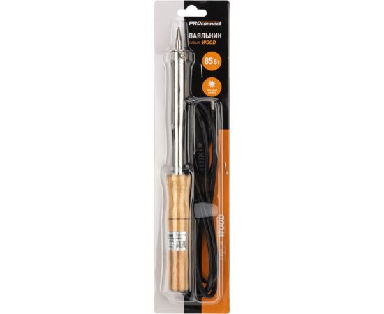 Паяльник PROCONNECT ПД 220В 85Вт деревянная ручка блистер 12-0177-4 – изображение 3