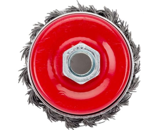 Кордщетка чашеобразная витая усиленная (65 мм; М14) для МШУ REDVERG 6623609 – изображение 4