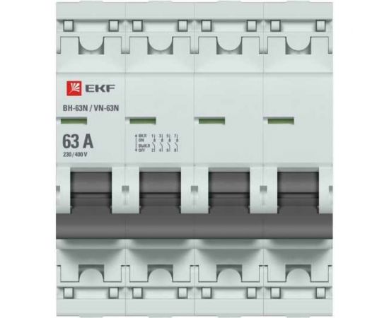 Выключатель нагрузки EKF 4P 63А ВН-63N PROxima S63463 – изображение 3