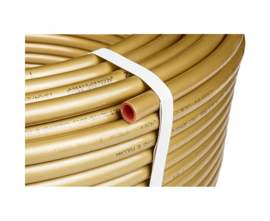 Труба из сшитого полиэтилена ESSAN СТ GOLD EVOH PEX-b 16x2.2, золотой, 100 м ГОСТ32415-2013 13021994 – изображение 2