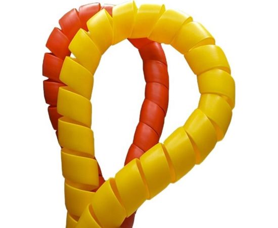 Спиральная пластиковая защита PARLMU SG-26-F12-k10 полипропилен, размер 26, плоская поверхность, цвет желтый, длина 10 м PR0200500-10 – изображение 4