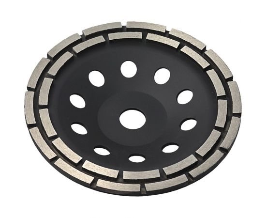 Чашка алмазная зачистная двухрядная (180x22.2 мм) KROTEC 3801024 – изображение 4