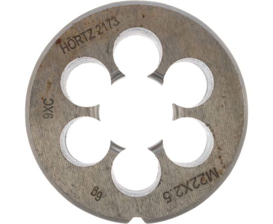 Плашка М 22 х2.5 9ХС HORTZ 204056 – изображение 3