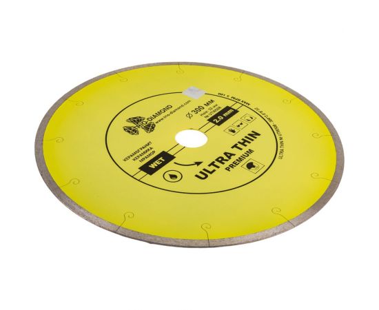 Диск алмазный отрезной Сплошной Ультратонкий Ultra Thin hot press (300х32 мм) TRIO-DIAMOND UTW508 – изображение 3