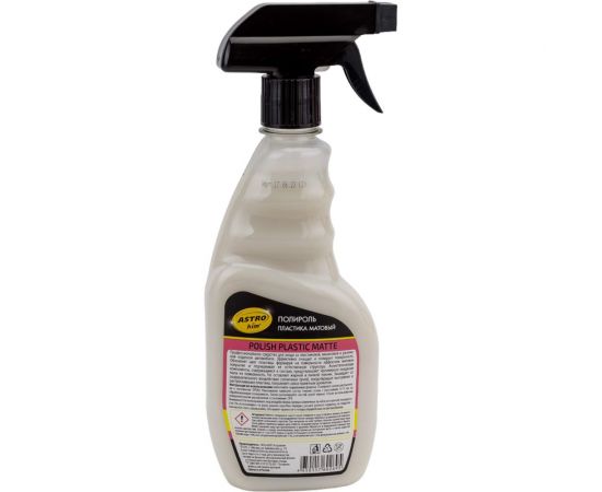 Полироль пластика Astrohim polish plastic matte матовый, аромат Новая машина, спрей AC23601 – изображение 3