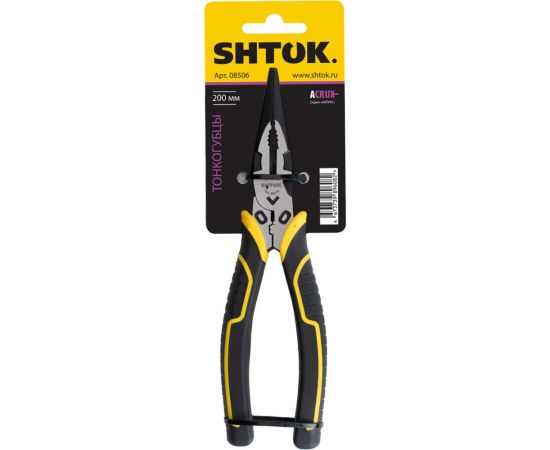 Тонкогубцы SHTOK серия ACRUX, 200 мм 08506 – изображение 8