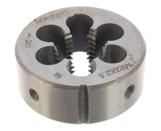 Плашка М 22 х2.5 9ХС HORTZ 204056 – изображение 2