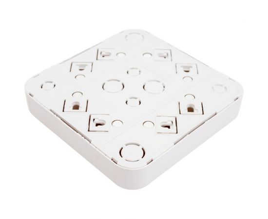 Розетка Bylectrica 4-местная ОУ, квадратная, серия ВАРИАНТ, белый, РА16-0191 – изображение 2
