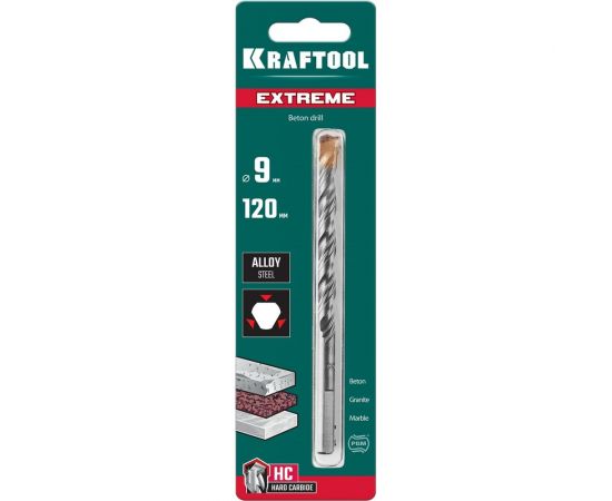 Сверло по бетону KRAFTOOL Extreme 9x120 мм 29166-120-09 – изображение 7