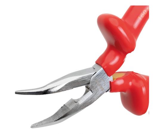 Тонкогубцы SHTOK изогнутые, 160 мм 08215 – изображение 2