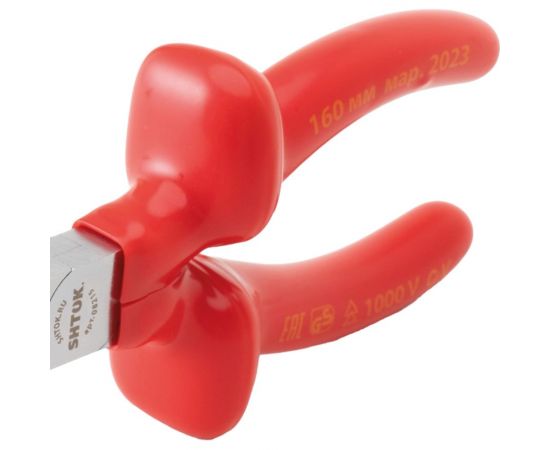 Тонкогубцы SHTOK изогнутые, 160 мм 08215 – изображение 7