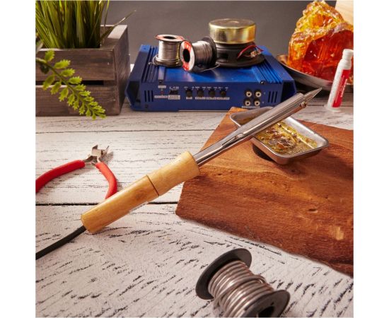 Паяльник PROCONNECT ПД 220В 85Вт деревянная ручка блистер 12-0177-4 – изображение 4