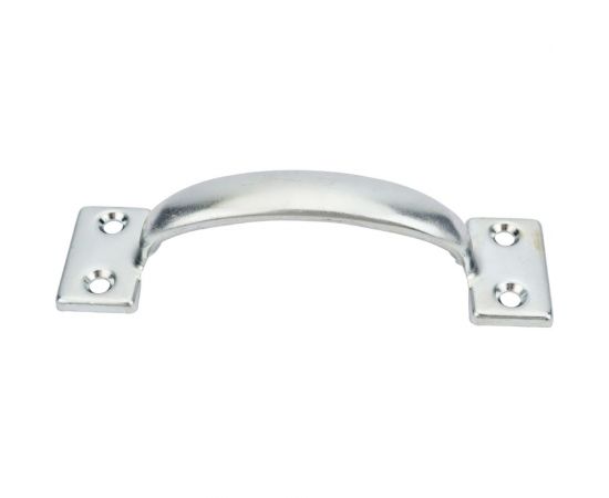 Дверная ручка-скоба STARFIX цельнотянутая 90 мм белый цинк SMP-55765-1 