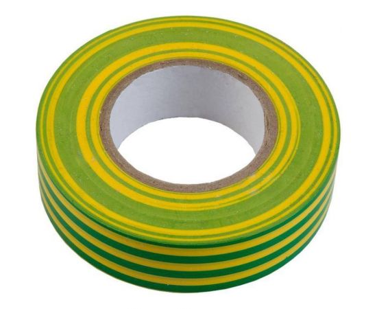 Изолента General Lighting Systems ПВХ GIT-15-19-20-YG 0,15х19мм, 20м, желто-зеленая 1/10/200 475032 