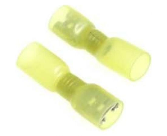 Полностью изолированная термоусаживаемая клемма "мама" Nord-Yada 6.3мм 4-6кв. мм (желтая) 906344 