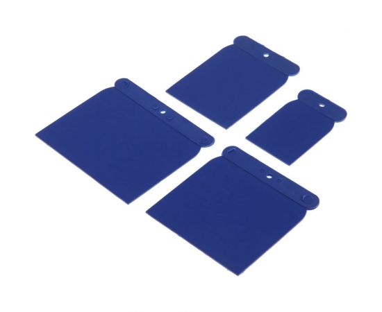 Набор японских шпателей ТУНДРА пластиковые, 50-80-100-120 мм, 4 шт. 1818302 