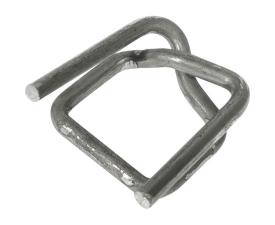 Стальная пряжка КОРДЛЕНД 13x26x3,0 для ПП/ПЭТ ленты 12 мм, 1000 шт. PR-13 KREP-00113 