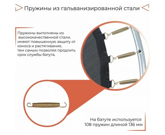 Батут DFC JUMP BASKET 16ft 16FT-JBSK-B – изображение 11