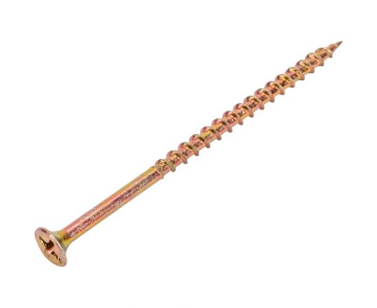 Саморез КРЕП-КОМП желтый цинк, PH-2, по дереву, 4,2x76, 15 шт. ждп7642мф – изображение 2