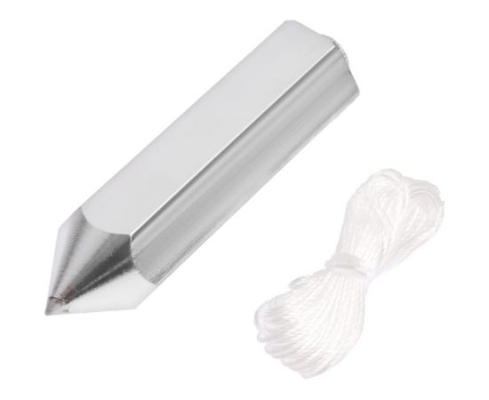 Цилиндрический отвес ТУНДРА шнур 5 метров, 200 г 1743489 – изображение 4