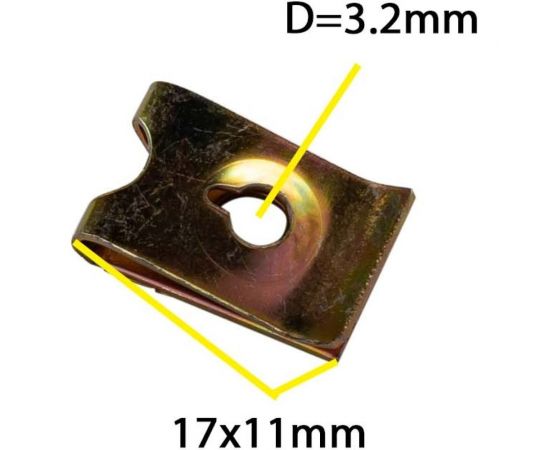 Автокрепеж металлический 10 шт Крепавто M2045 – изображение 2