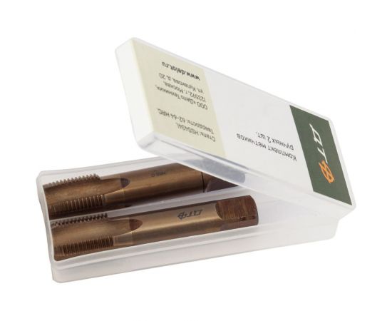 Комплект ручных метчиков Дело Техники HSS4341, M16х1.5 мм 200/25, 2 шт. 220165 – изображение 2