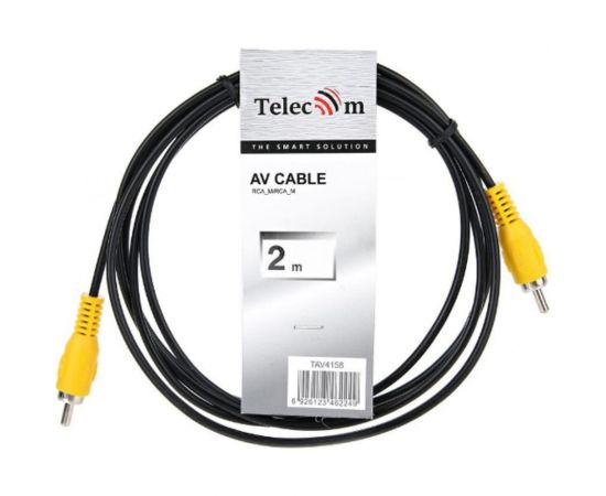 Соединительный кабель Telecom RCA /M/-RCA /M/ черный, 2m TAV4158-2M – изображение 2