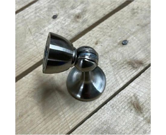 Дверной ограничитель MORELLI MDS-3 SN магнитный, цвет - белый никель 9011024 – изображение 3