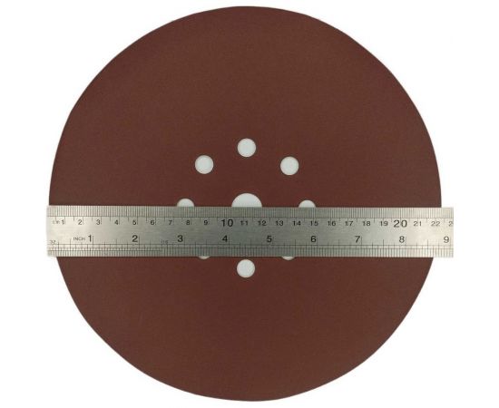 Круг абразивный перфорированный под липучку 225 мм, Р60, 5 шт vertextools 120225-60 – изображение 2