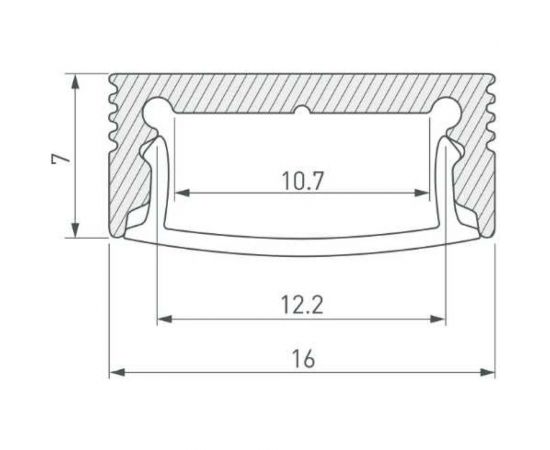 Профиль Arlight SL-SLIM-H7-2000 ANOD 2 м 0 23716 023716 – изображение 3