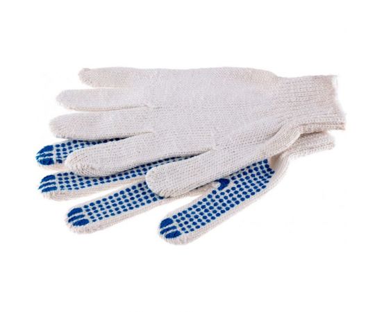 Перчатки Россия х/б, ПВХ-покрытие ""Точка"", 7 класс 67772 – изображение 4