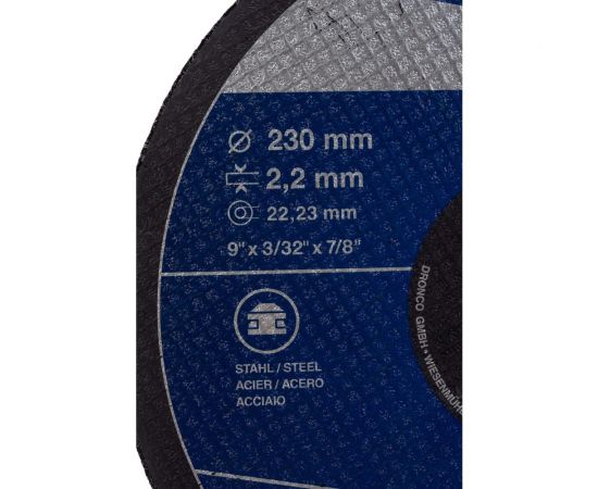 Диск отрезной по металлу Evolution AS36V (230x2.2x22.23 мм) DRONCO 1231070100 – изображение 3