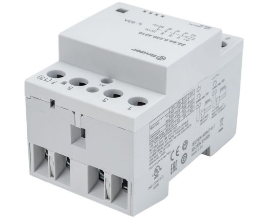 Модульный контактор Finder 4НО, контакта 63А, = 230В AC/DC, - AgSnO2, 226402304310 – изображение 3