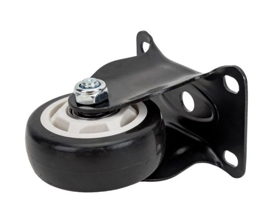 Колесо неповоротное (75 мм; черная резина) MFK-TORG 4052075 – изображение 2