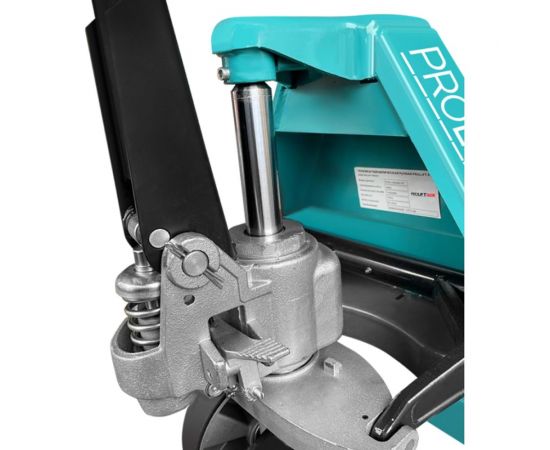 Гидравлическая тележка PROLIFT PRO грузоподъемность 2500 кг, колеса полиуретан, вилы 1150x550 мм RT25 – изображение 2