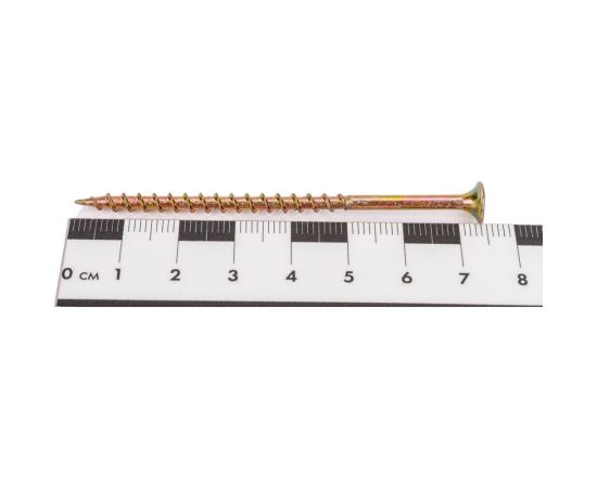 Саморез КРЕП-КОМП желтый цинк, PH-2, по дереву, 4,2x76, 15 шт. ждп7642мф – изображение 3