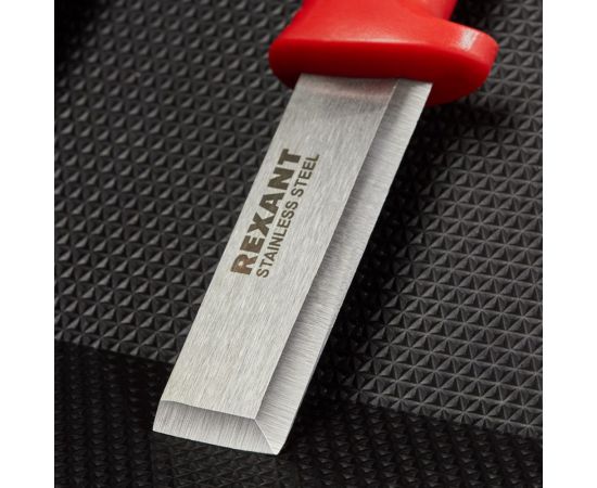 Нож-стамеска REXANT нержавеющая сталь, лезвие 75х22 мм 12-4934 – изображение 10