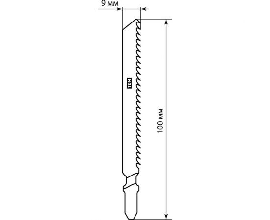 Пилки по дереву Рубин T111C, 75x3 мм, HCS, быстрый рез, 2 шт для электролобзика TDM SQ1089-0204 – изображение 2