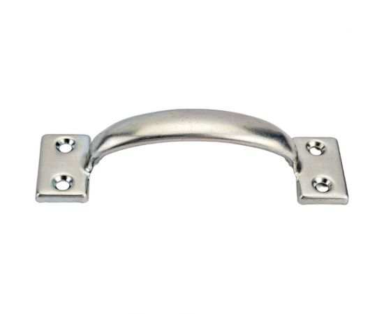 Дверная ручка-скоба STARFIX цельнотянутая 90 мм белый цинк SMP-55765-1 – изображение 3