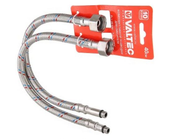 Комплект г/п для смесителя VALTEC М10х18+М10х35 - G1/2 40см VTf.005.IS.0410040 