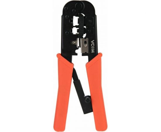 Обжимные клещи VCOM для разъемов RJ45, RJ12, RJ11, 6p6c,8p8c, с фиксатором NT082 