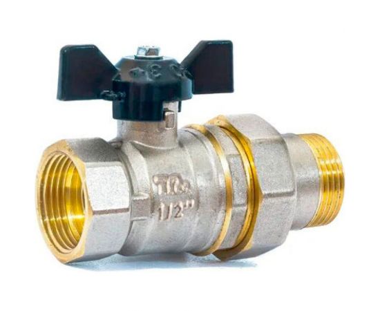 Шаровой кран Terma NEOS 1/2"", с американкой, бабочка 26026 