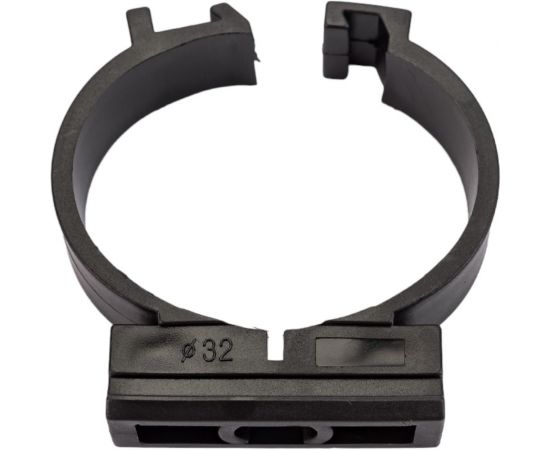 Держатель с фиксатором для труб Greenel D32 мм, черный, 40 шт. GE50183-05 