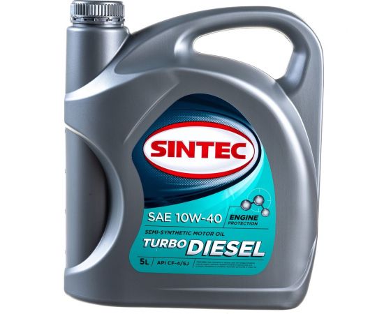 Масло полусинтетическое SINTEC TURBO DIESEL (5 л; 10W-40; CF-4/CF/SJ) Обнинскоргсинтез 122445 