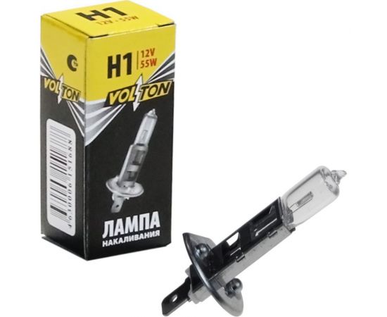 Лампа VOLTON галогенная, H1, 12 В, 55 Вт, P14.5s VLT1301 