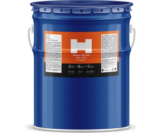 Эмаль HAMMERTON ПФ-266 золотисто-коричневая, 20 кг 212120 241531 